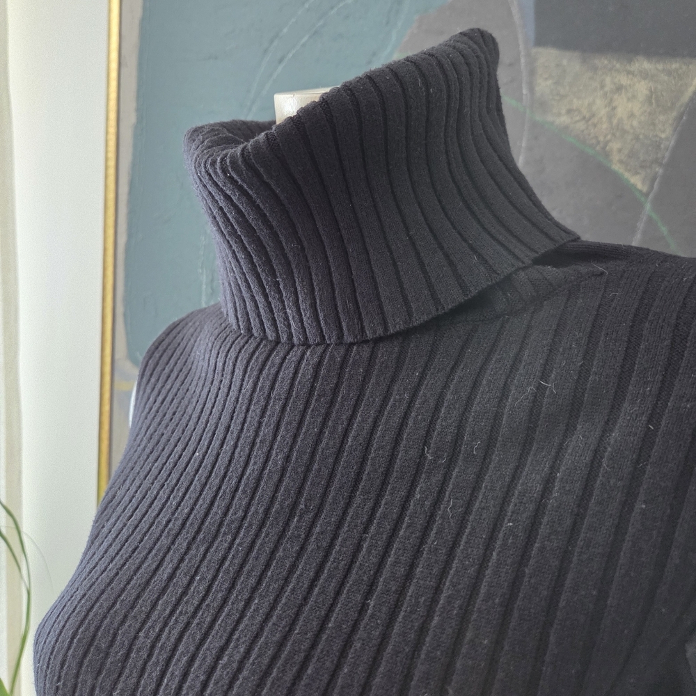 Rudsak | Rib Knit Sweater with Leather and Sheer Details - Picture 6 of 14